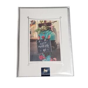 2 for $10 NIQUEA.D Just Married "Best Wishes Lifetime Wonderful" Luxury Card